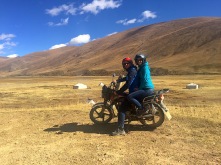 Two on a journey on the Motorbike